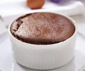 Soufflé de chocolate