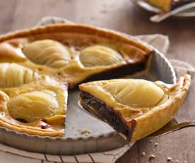 Tarte poire-chocolat