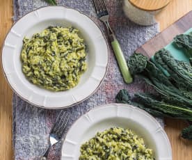 Risotto cavolo nero e Castelmagno