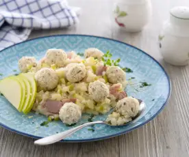 青蘋果香料肉丸燉飯