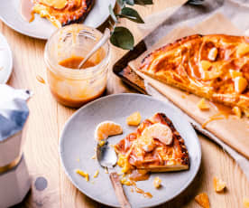 Galette des rois caramel et clémentine