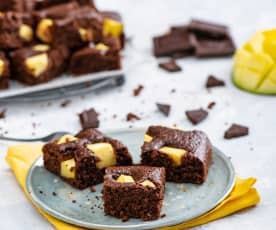 Owsiane brownie z mango