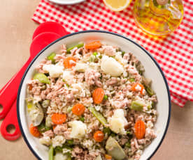 Ensalada de arroz integral