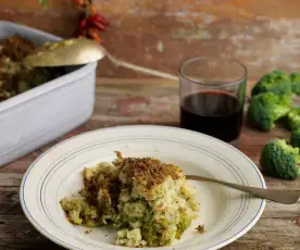 Baccalà al forno con broccoli