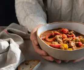 Sopa Goulash de ternera