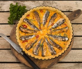 Tarte de sardinha em conserva