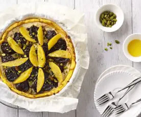 Tarte de polenta aux fruits