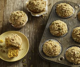 Brioșe cu dovleac și topping Streusel