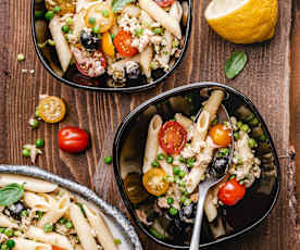 Pasta Salad with Trout and Vegetables