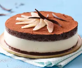 Bavarois poire-chocolat