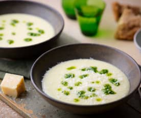 Potato Soup with Parsley Pesto