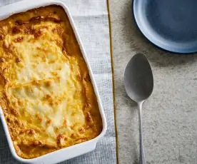 Lasanha de frango e tomate seco