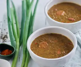 Lentil and Chorizo Stew