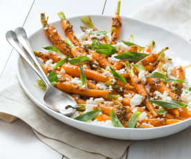 Carrot, Feta and Mint Salad