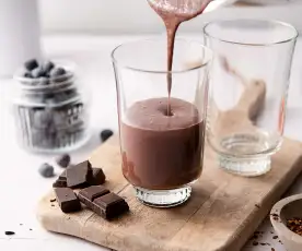 Batido de chocolate para una piel radiante