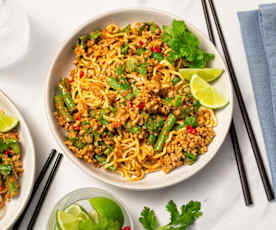 Quick and easy pork noodles