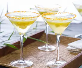 Mango martini mocktail