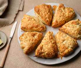 Cheesy Triangle Scones