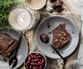 Fondant au chocolat et haricots rouges sans gluten