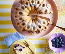 Vanille-Blaubeer-Kuchen