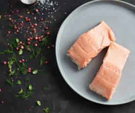 Sous-vide poisson gras, avec ou sans peau (saumon)