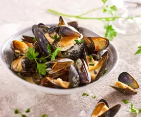 Moules au curry