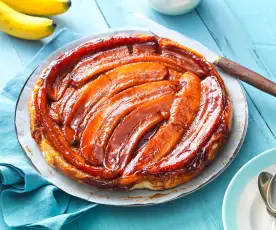 Tarte Tatin à la banane flambée