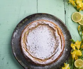 Bolo de requeijão e citrinos