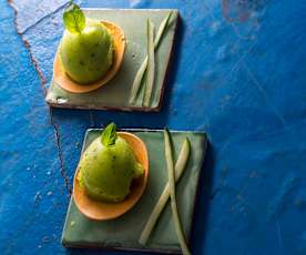 Nieve de pepino y limón
