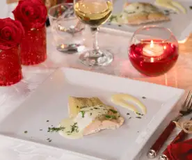 Salmone glassato miele e senape