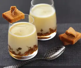 Panna cotta de foie con compota de higos y manzana