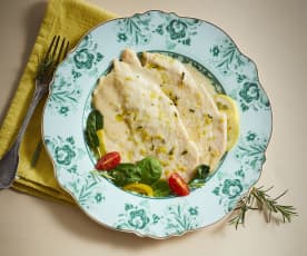 Scaloppine di pollo al limone