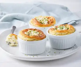 Soufflés au fromage double cuisson