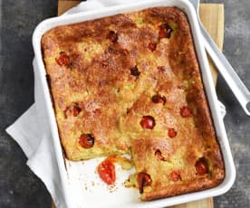 Clafoutis aux tomates et au pesto