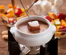 Fondue de chocolate