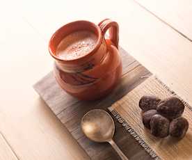 Chocolate caliente con aroma de cardamomo