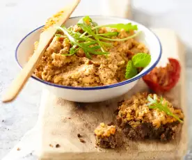 Tartinade de lentilles blondes à la tomate séchée