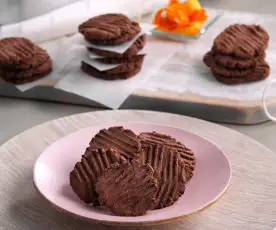 Galletas de chocolate con azúcar de coco