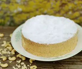 Bolo de castanha de caju