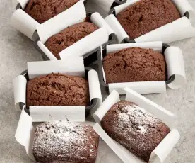 Minibolos de chocolate