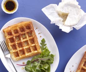 Gaufres de pomme de terre au camembert