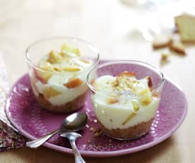 Douceurs au fromage blanc et pommes poêlées