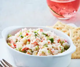 Botana fresca de surimi