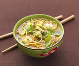 Nouilles chinoises aux légumes variés