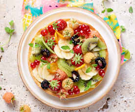 Tarte aux fruits à la crème mousseline