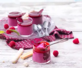 Pannacotta betterave-framboise