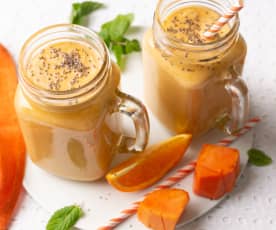 Smoothie de papaya y queso fresco