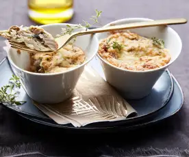 Gratin de champignons