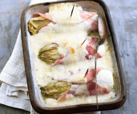 Endives au jambon gratinées au comté