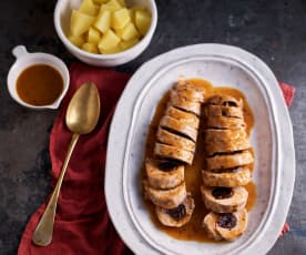 Prune and Sausage-stuffed Pork Fillet 